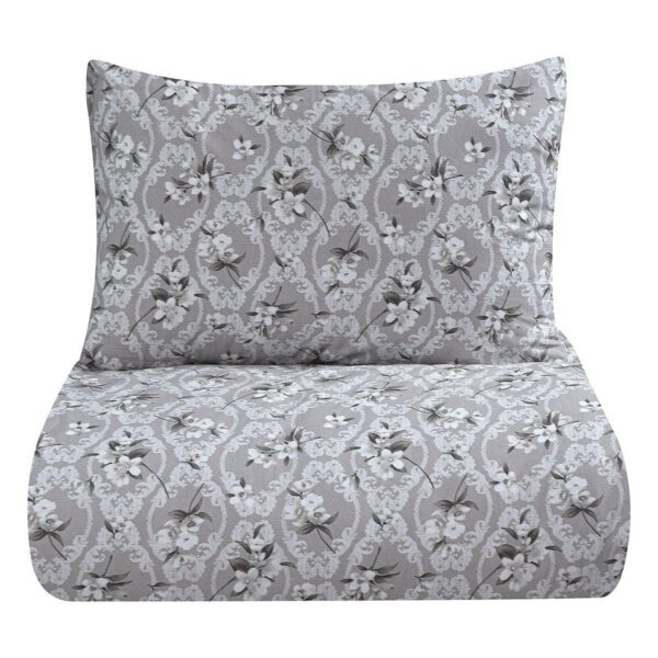 Beauty Home Σετ σεντόνια υπέρδιπλα με λάστιχο Mystique Art 12188 170x200+30 Γκρι