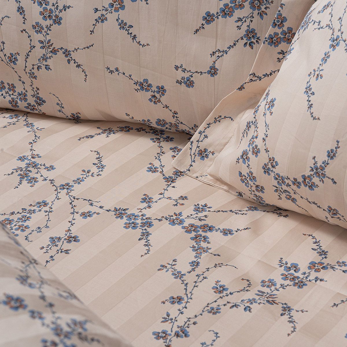 Beauty Home Σετ πάπλωμα υπέρδιπλο Art 12210 Anastasia 100% Βαμβακοσατέν 300tc 220x240 Μπεζ