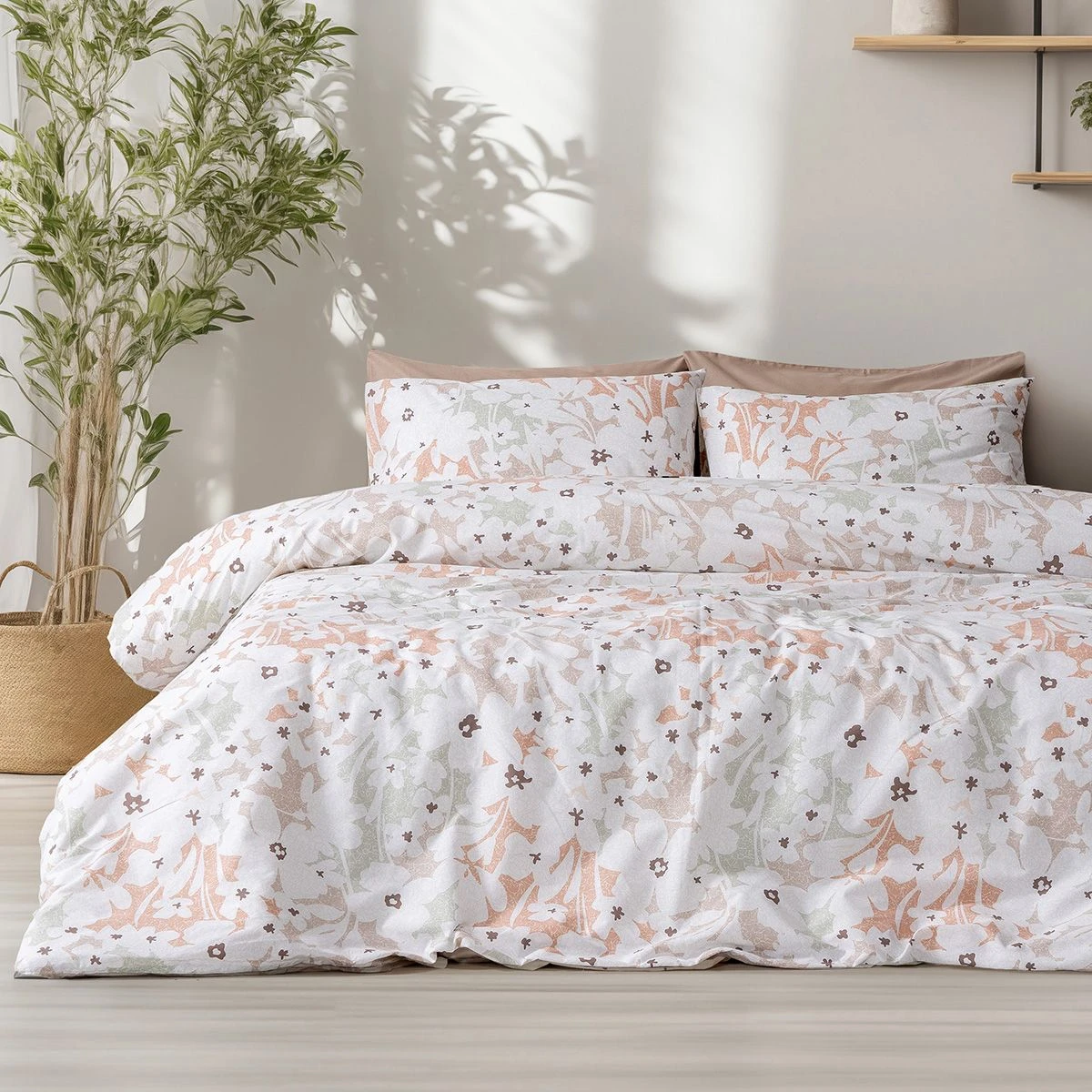 12253 Beauty Home Σετ σεντόνια μονά Anthia Art 12253 170x260 Μπεζ