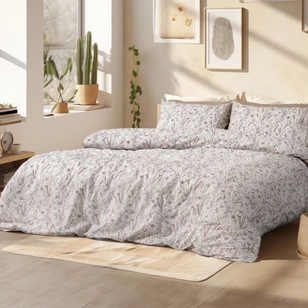 Beauty Home Σετ πάπλωμα υπέρδιπλο Sienna Art 12254 220x240 Μπεζ