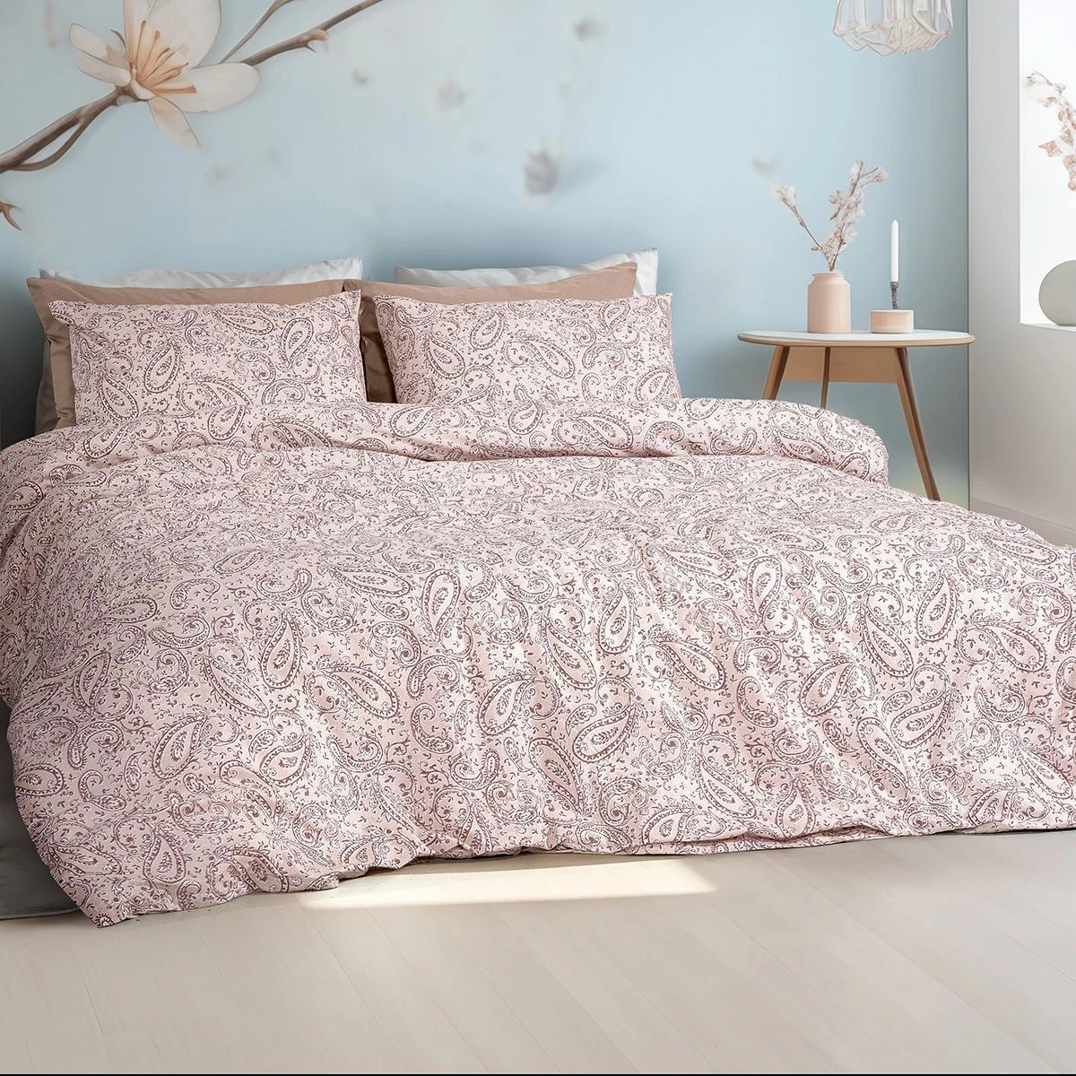 Beauty Home Σετ σεντόνια King size Sylia Art 12256 270x260 Μπεζ