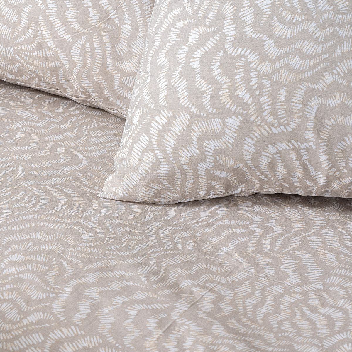 Beauty Home Ζεύγος μαξιλαροθήκες Iris Art 12260 52x72 Μπεζ