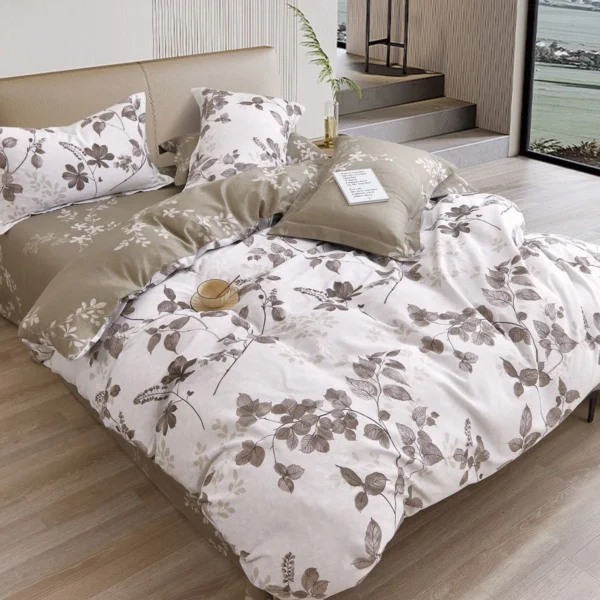 Beauty Home Σετ πάπλωμα υπέρδιπλο Art 12275 Alcestis 220x240 Μόκα