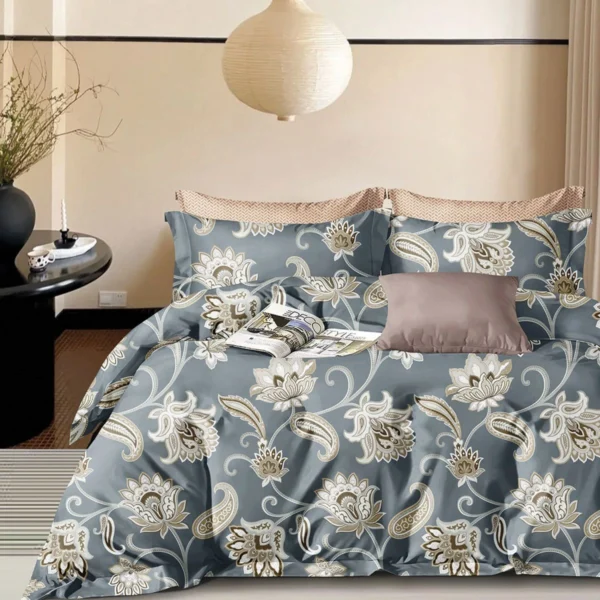 12279 Beauty Home Σετ πάπλωμα υπέρδιπλο Art 12279 Athina 220x240 Γκρι