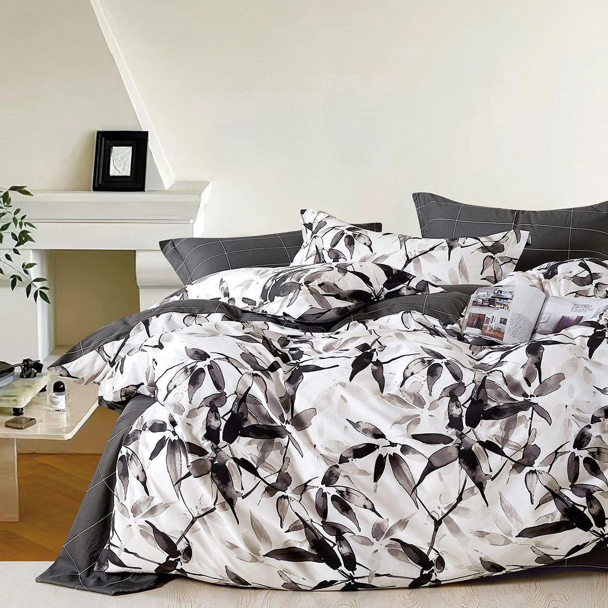 Beauty Home Σετ σεντόνια υπέρδιπλα με λάστιχο Art 12285 Arabella 165x200+30 Γκρι