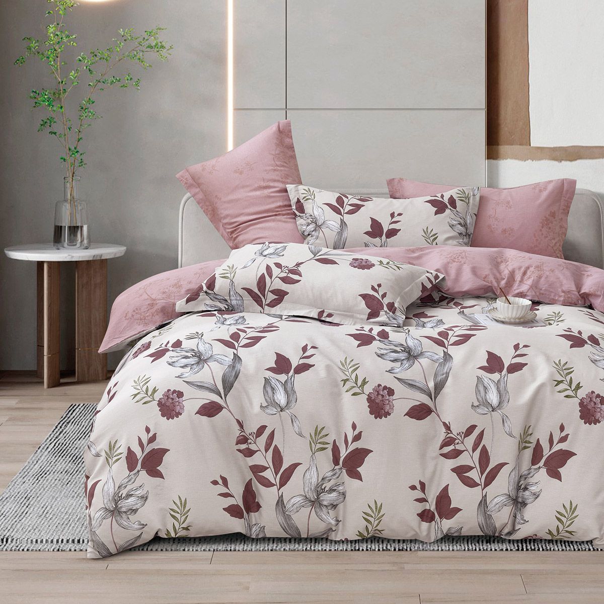 Beauty Home Σετ παπλωματοθήκη υπέρδιπλη Art 12286 Ariel 230x250 Αμέθυστος