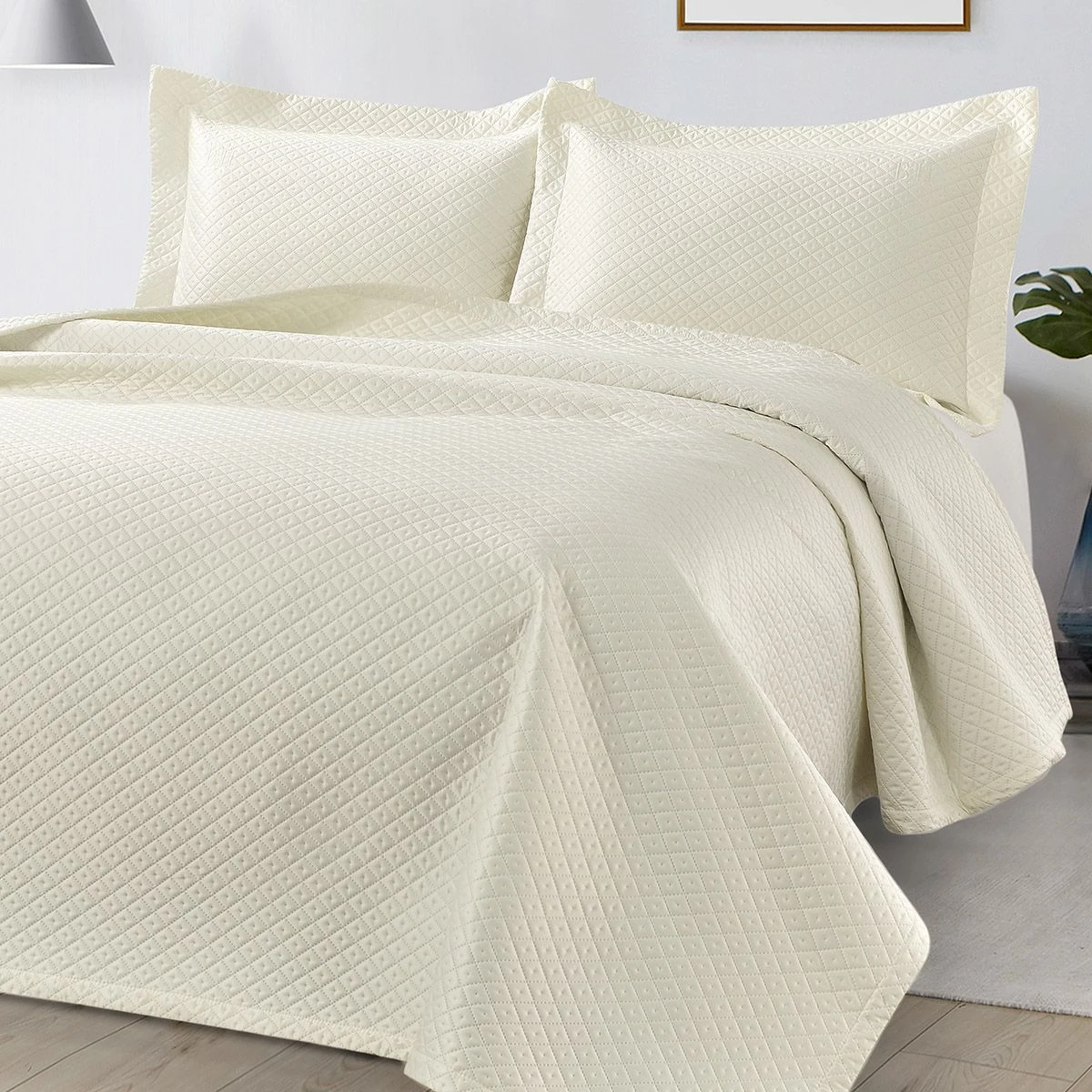 Beauty Home Σετ Κουβερλί υπέρδιπλο Aidna Art 12310 230x250 Εκρού