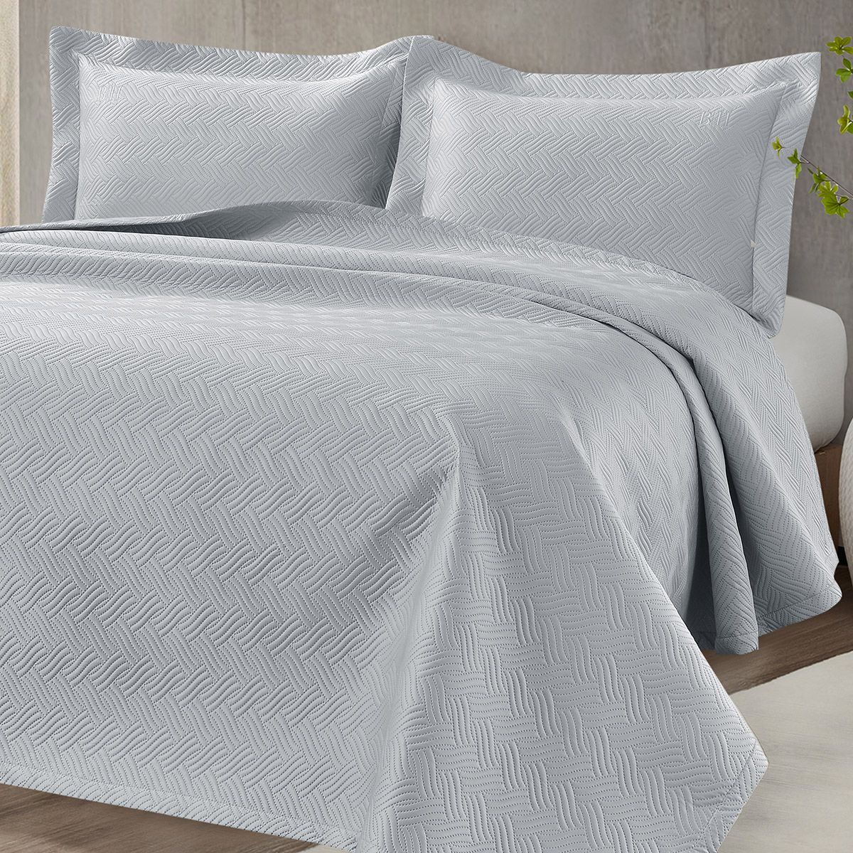 Beauty Home Σετ κουβερλί υπέρδιπλο Arion Art 12315 230x250 Γκρι