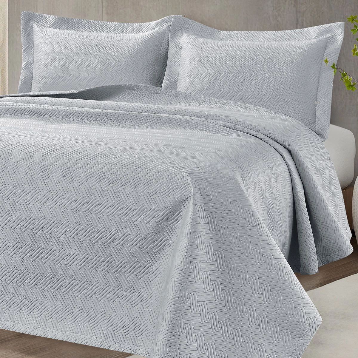 Beauty Home Σετ κουβερλί υπέρδιπλο Arion Art 12315 230x250 Γκρι