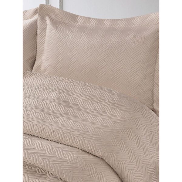 Beauty Home Σετ κουβερλί υπέρδιπλο Melusine Art 12317 230x250 Άμμου