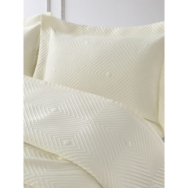 Beauty Home Σετ κουβερλί υπέρδιπλο Titania Art 12318 230x250 Εκρού