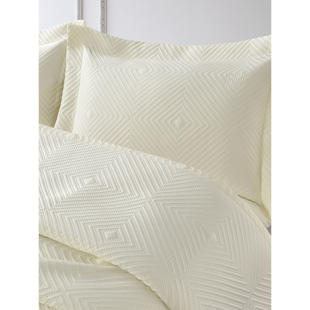 Beauty Home Σετ κουβερλί υπέρδιπλο Titania Art 12318 230x250 Εκρού