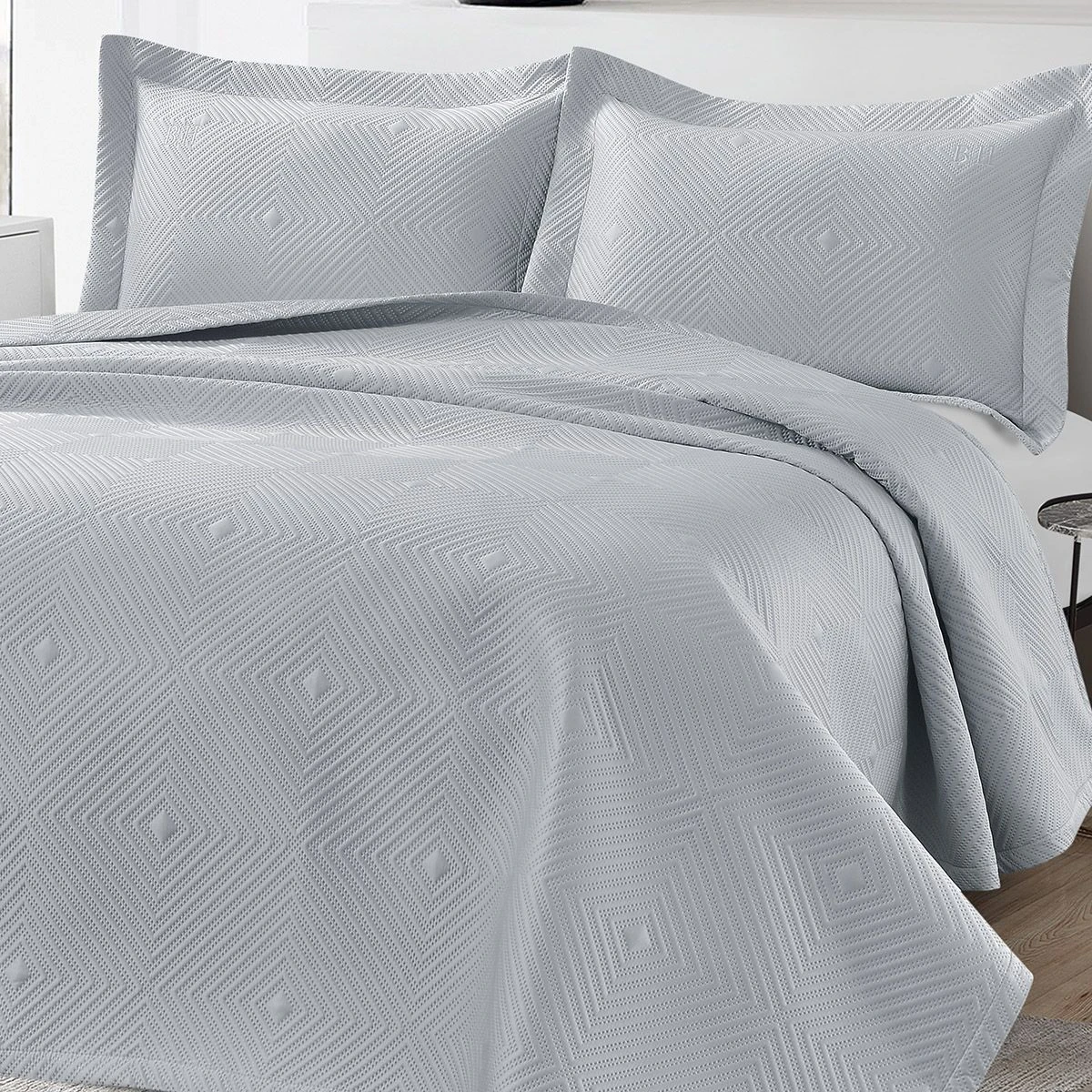 Beauty Home Σετ κουβερλί υπέρδιπλο Calirroe Art 12319 230x250 Γκρι