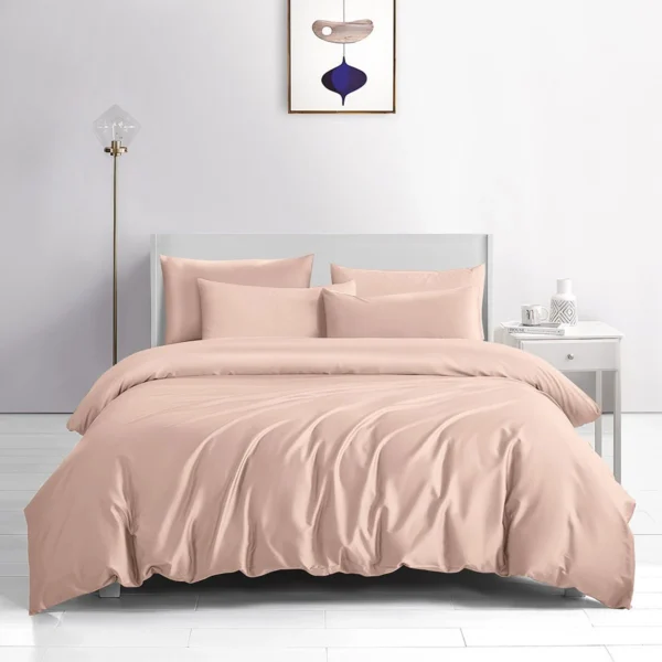 Beauty Home Σετ παπλωματοθήκη υπέρδιπλη Bamboo 300tc Art 12351 Dusty Romance 240x260 Σάπιο μήλο