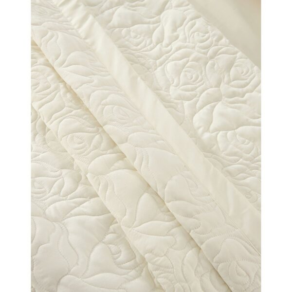 Beauty Home Σετ κουβερλί υπέρδιπλο Rose Art 12500 230x250 Εκρού