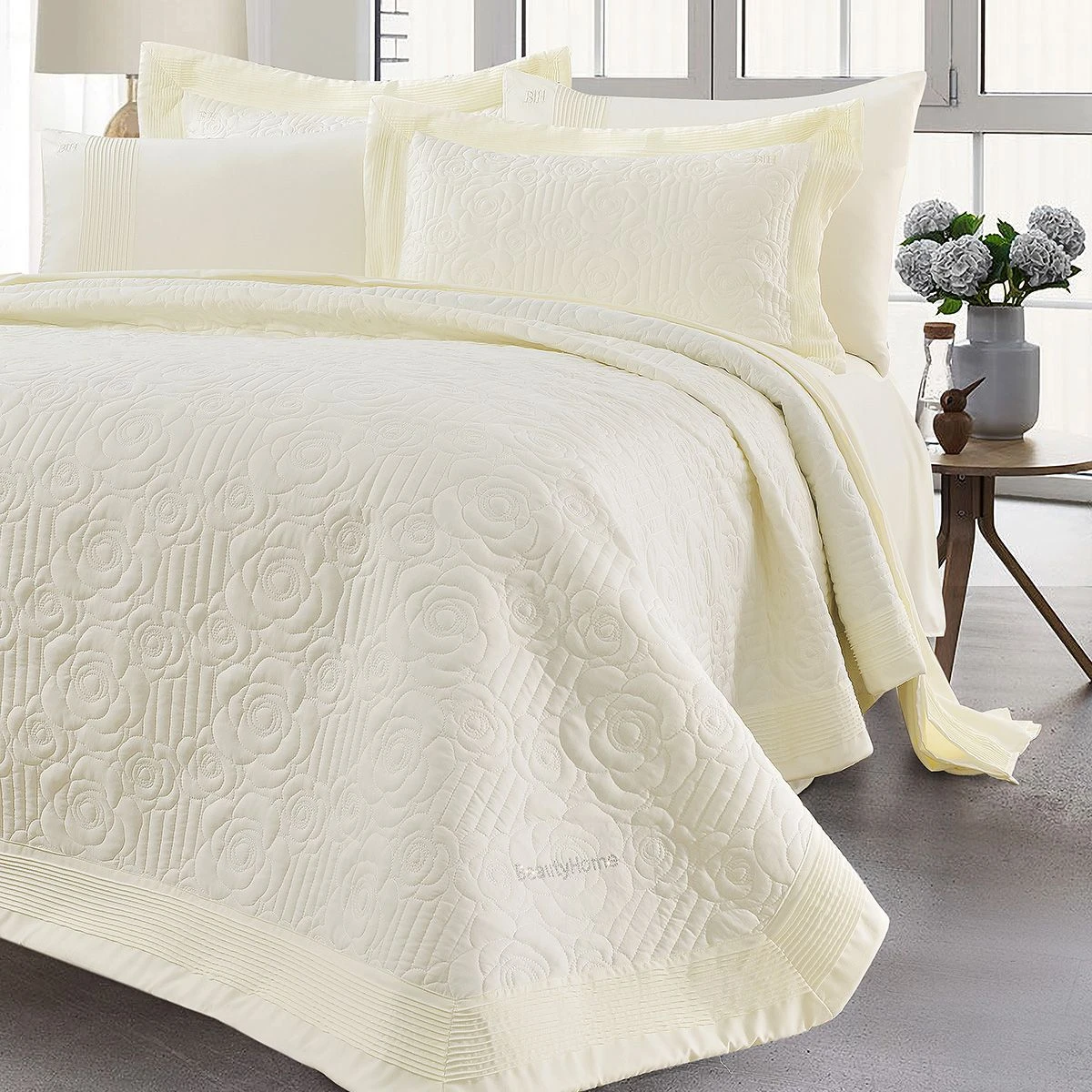 12501_ecru Beauty Home Σετ κουβερλί υπέρδιπλο Eros Art 12501 230x250 Εκρού