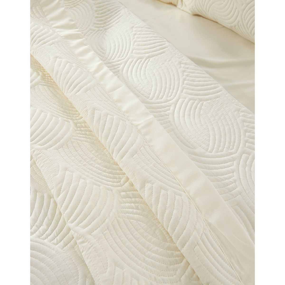 Beauty Home Σετ κουβερλί υπέρδιπλο Clio Art 12503 230x250 Εκρού