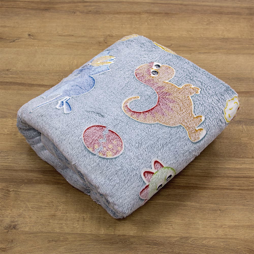 1300001806-c LINO ΚΟΥΒΕΡΤΑ FLEECE ΦΩΣΦΟΡΙΖΕ VOLCANO GREY-CIEL 160X220