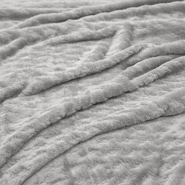LINO Κουβέρτα Υπέρδιπλη (220x240) Flannel Lofti Ασημί