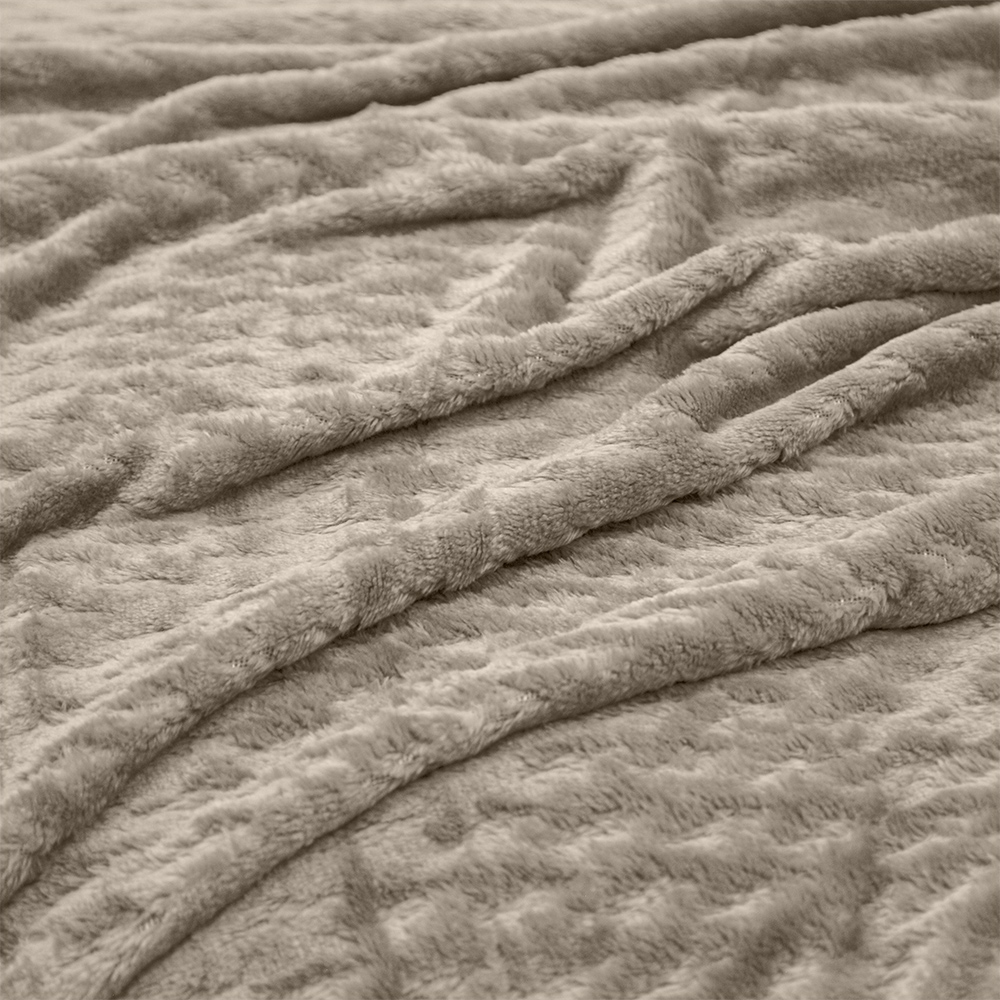 LINO Κουβέρτα Υπέρδιπλη (220x240) Flannel Lofti Taupe