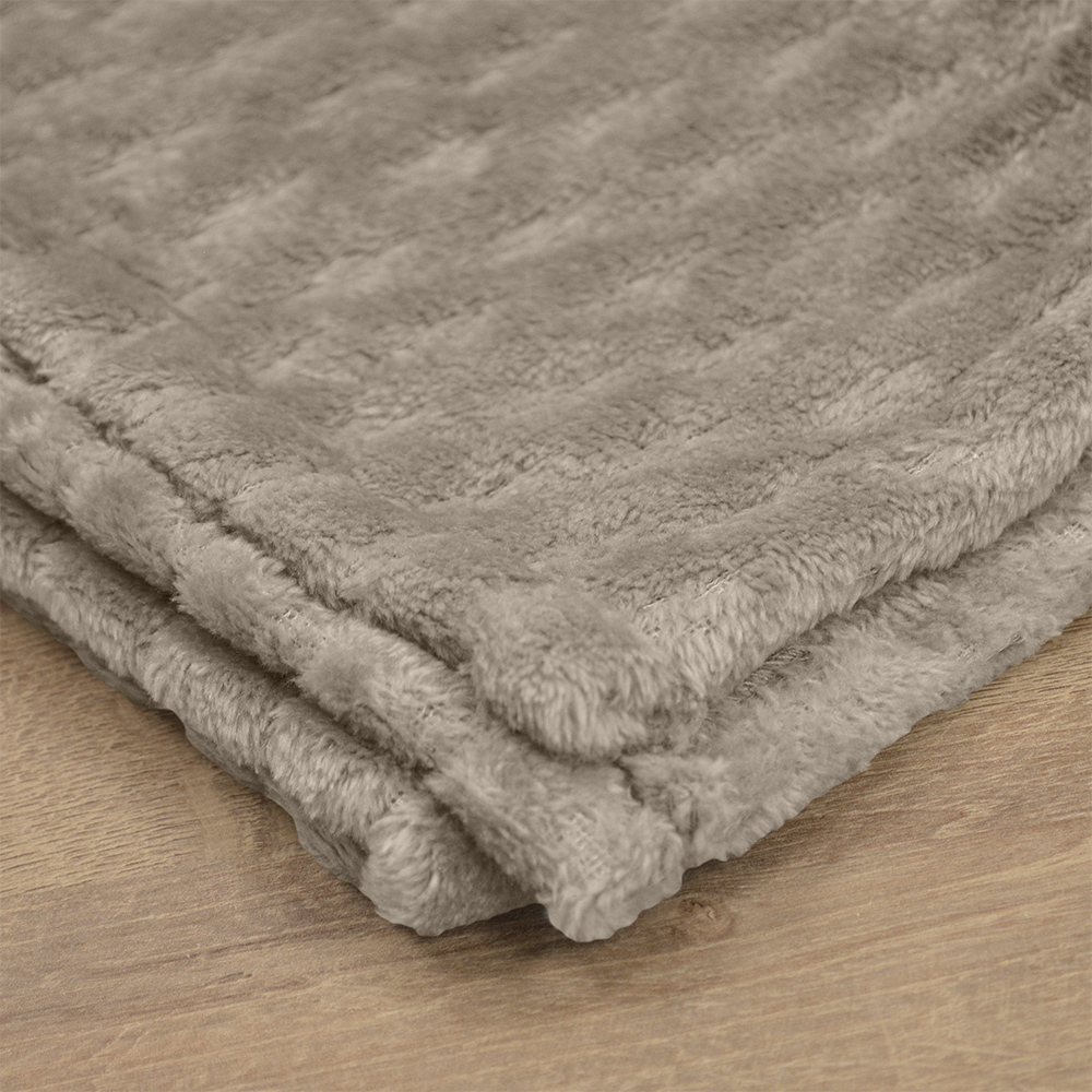 LINO Κουβέρτα Υπέρδιπλη (220x240) Flannel Lofti Taupe