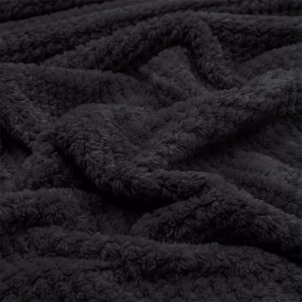 1300002081-c LINO Κουβέρτα Υπέρδιπλη (220x240) Fleece Napnest Μαύρο