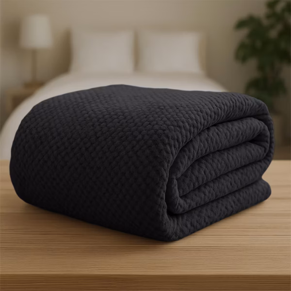 1300002081-e LINO Κουβέρτα Υπέρδιπλη (220x240) Fleece Napnest Μαύρο