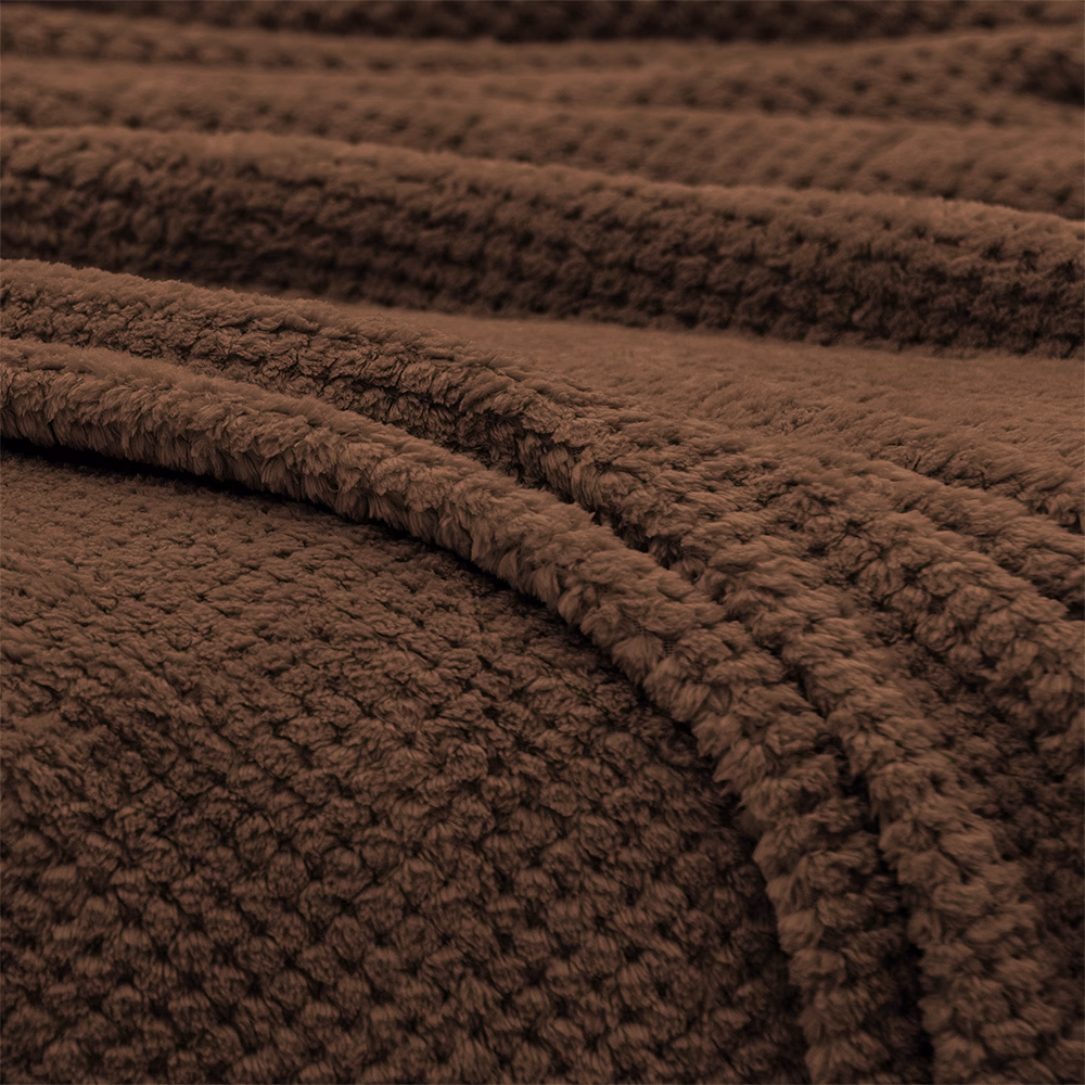 LINO Κουβέρτα Υπέρδιπλη(220x240) Fleece Napnest Καφέ