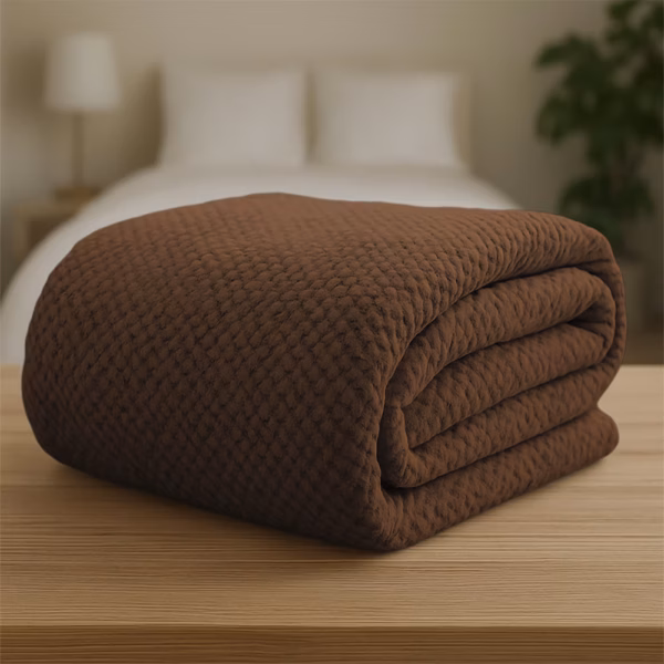 LINO Κουβέρτα Υπέρδιπλη(220x240) Fleece Napnest Καφέ