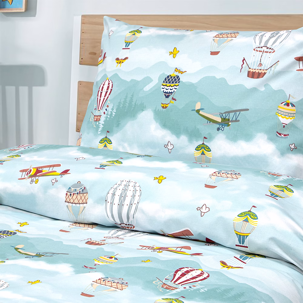 LINO Παιδικά Σετ Σεντόνια (170x260) Cloud Chasers Πετρόλ