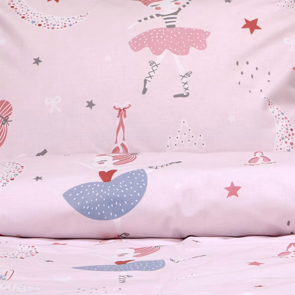 LINO Παιδικά Σετ Σεντόνια (170x260) Dreamy Dancers Ροζ