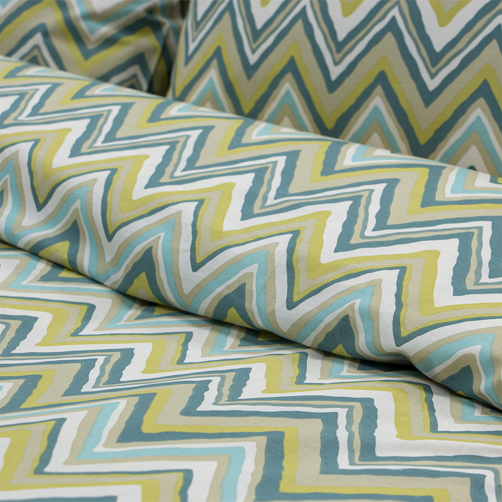 LINO Σετ Σεντόνια Μονά (170x260) Flots Πετρόλ