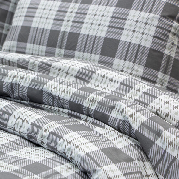 LINO Σετ Σεντόνια Υπέρδιπλα (240x260) Panier Γκρι