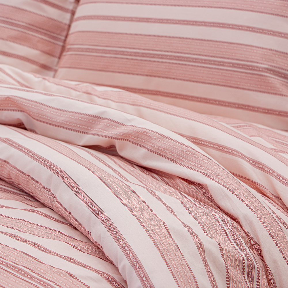 LINO Σετ Σεντόνια Υπέρδιπλα (240x260) Carril Ροζ