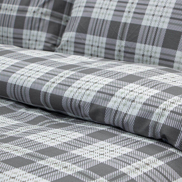 LINO Σετ Σεντόνια Με Λάστιχο (105x200+32) Panier Γκρι