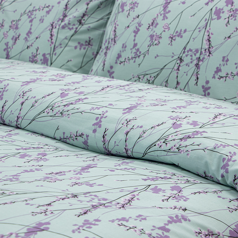 LINO Σετ Σεντόνια Με Λάστιχο (105x200+32) Amandes Λιλά