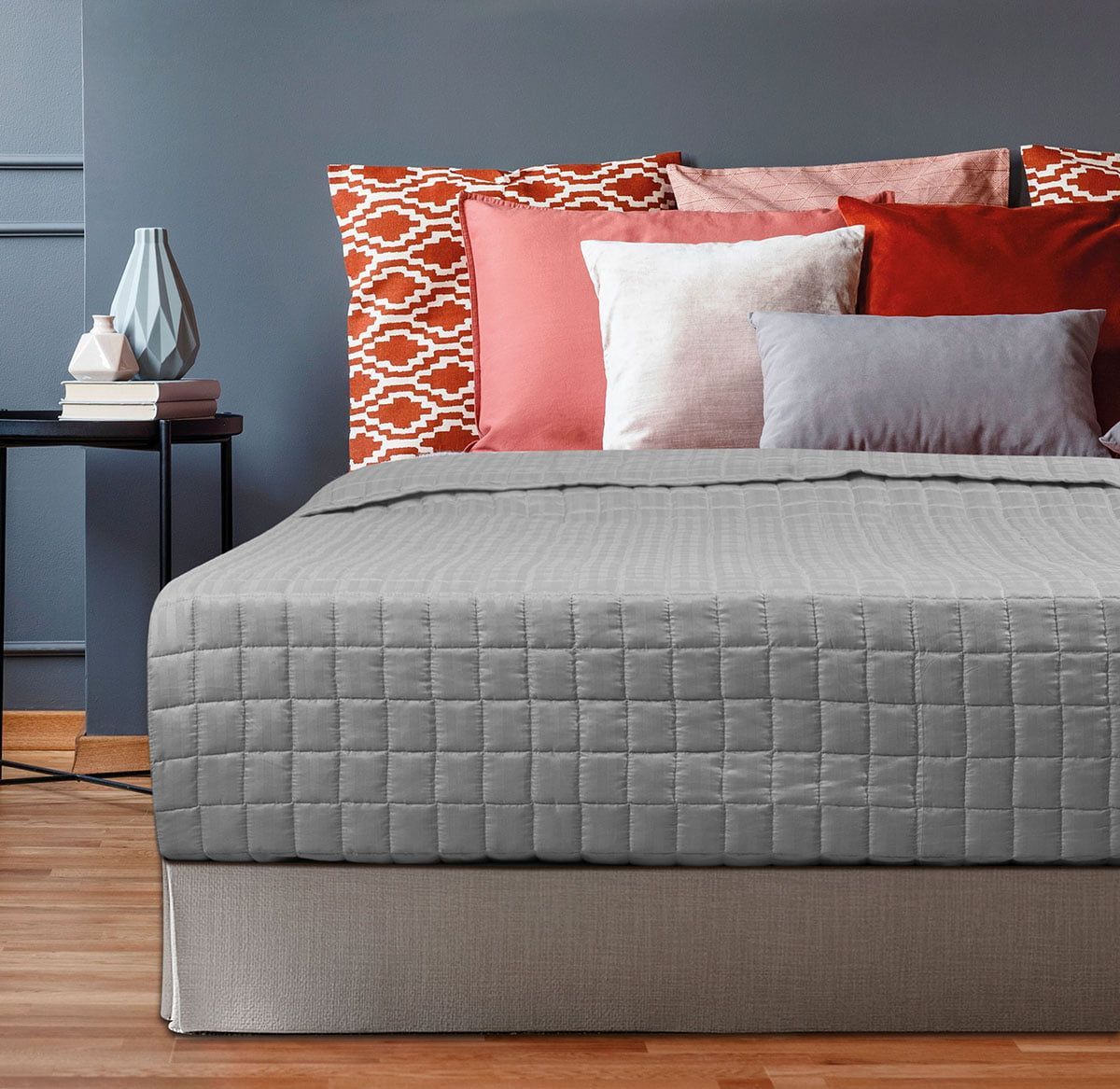 1599-Grey Beauty Home Κουβερλί μονό Oscar σε 10 χρώματα Art 1599 160x240