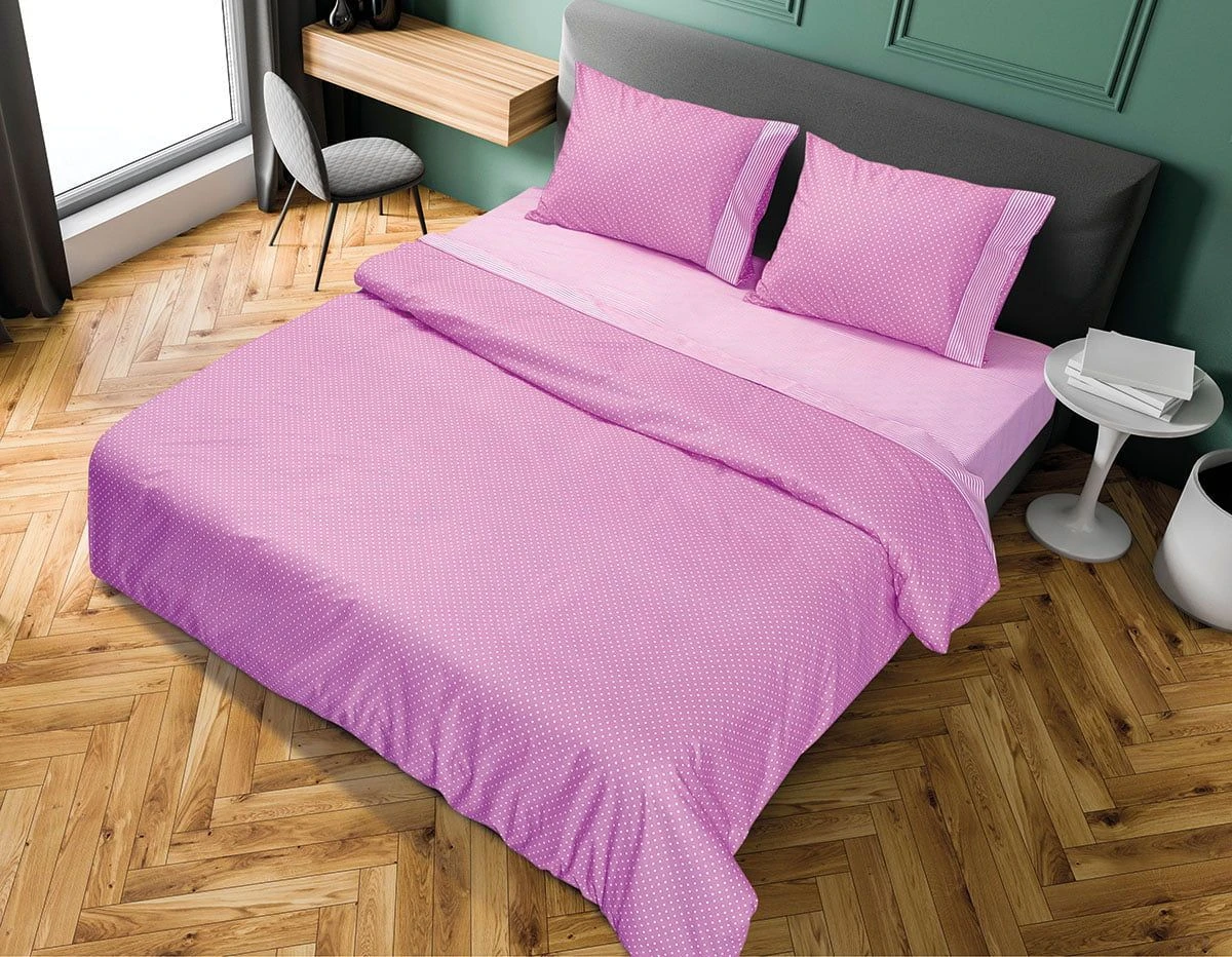 Beauty Home Ζεύγος μαξιλαροθήκες πουά JOY Art 1680 50x70 Μωβ