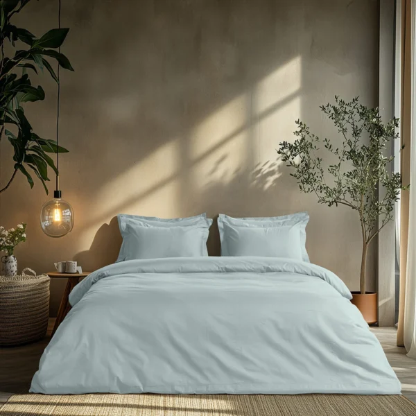 Beauty Home Ζεύγος μαξιλαροθήκες μονόχρωμες Art 1700 Harmony 52x73 Σιελ