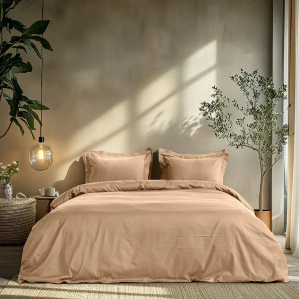 Beauty Home Σετ σεντόνια μονά Art 1700 Harmony 170x270 Άμμου