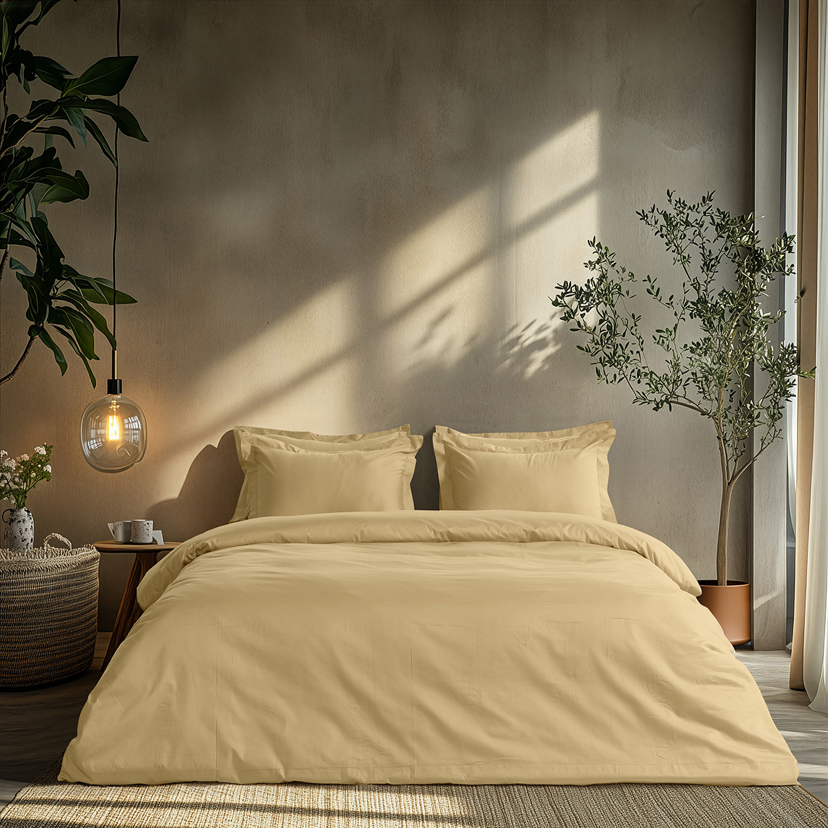 Beauty Home Σετ παπλωματοθήκη μονή Art 1700 Harmony 170x250 Μπεζ