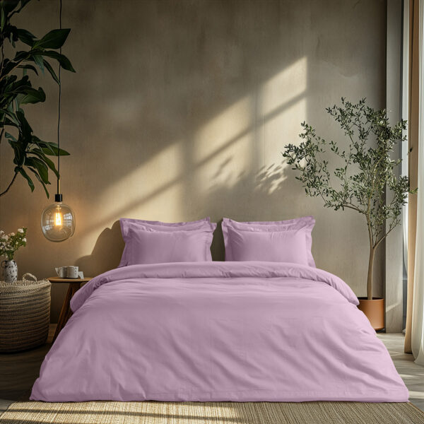 Beauty Home Ζεύγος μαξιλαροθήκες μονόχρωμες Art 1700 Harmony 52x73 Λιλά