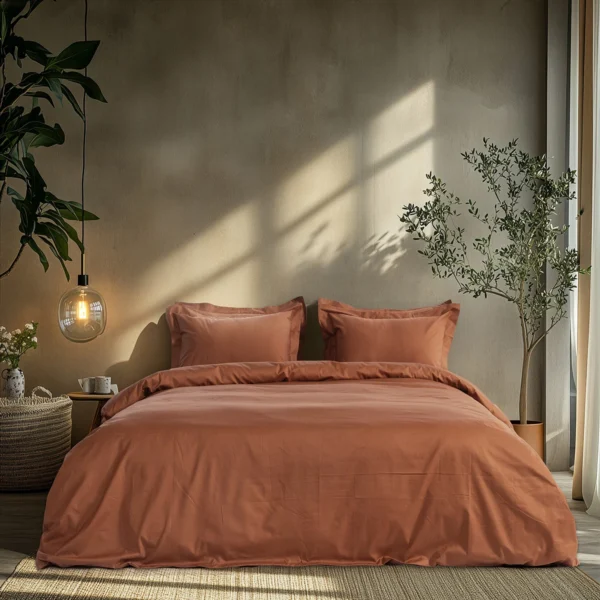 Beauty Home Ζεύγος μαξιλαροθήκες μονόχρωμες Art 1700 Harmony 52x73 Μόκα