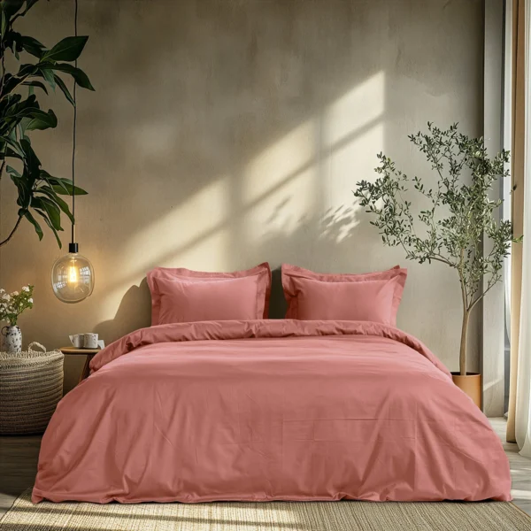 Beauty Home Ζεύγος μαξιλαροθήκες μονόχρωμες Art 1700 Harmony 52x73 Σάπιο μήλο