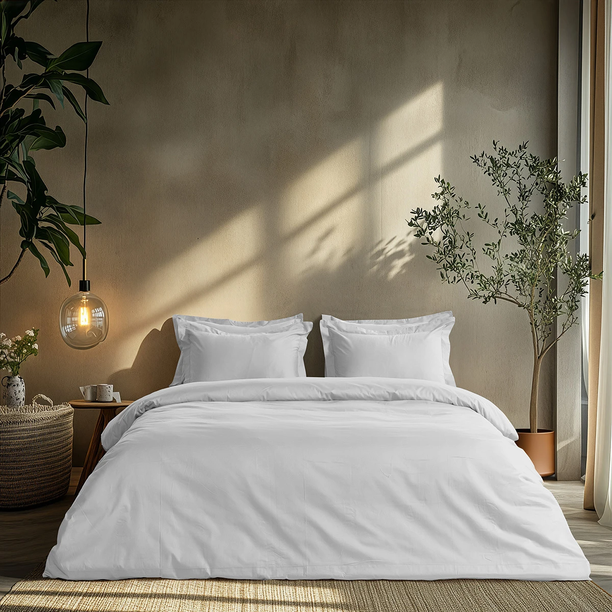 Beauty Home Σετ σεντόνια μονά με λάστιχο Art 1700 Harmony 110x200+30 Λευκό