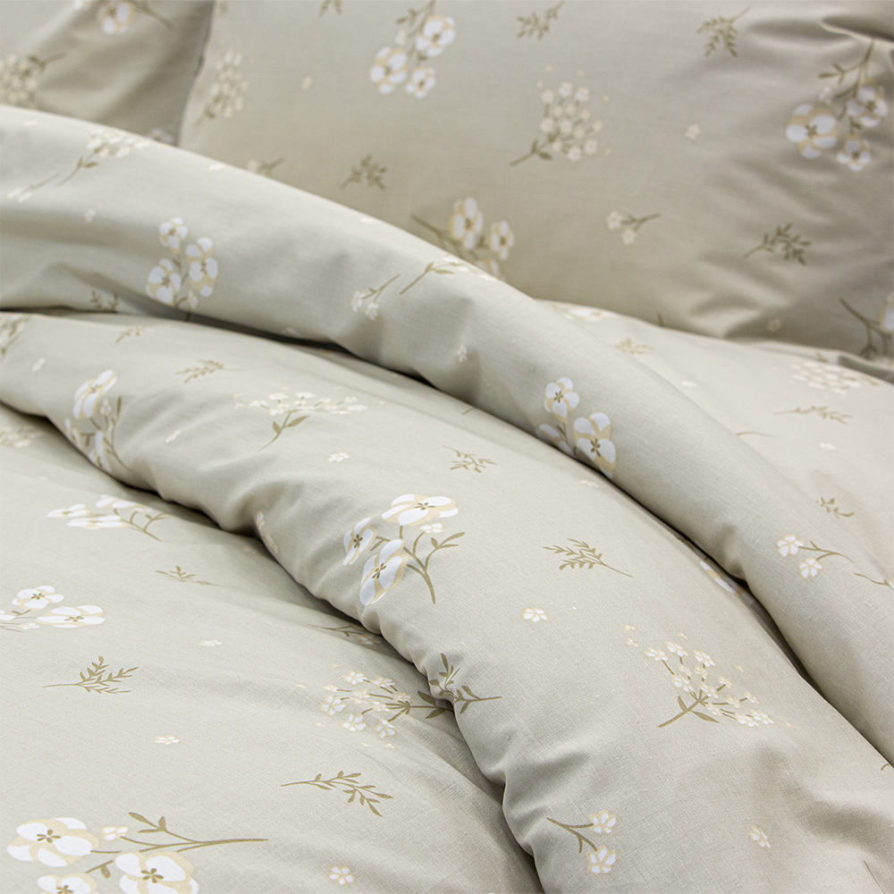 LINO Σετ Παπλωματοθήκη Μονή (165x245) Diminuto Μπεζ