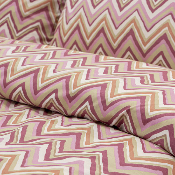 LINO Σετ Παπλωματοθήκη Μονή (165x245) Flots Ροζ