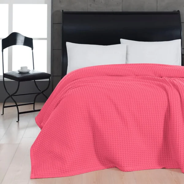 Beauty Home Πικέ υπέρδιπλη waffle Art 1990 Fuchsia 230x240 Φουξ