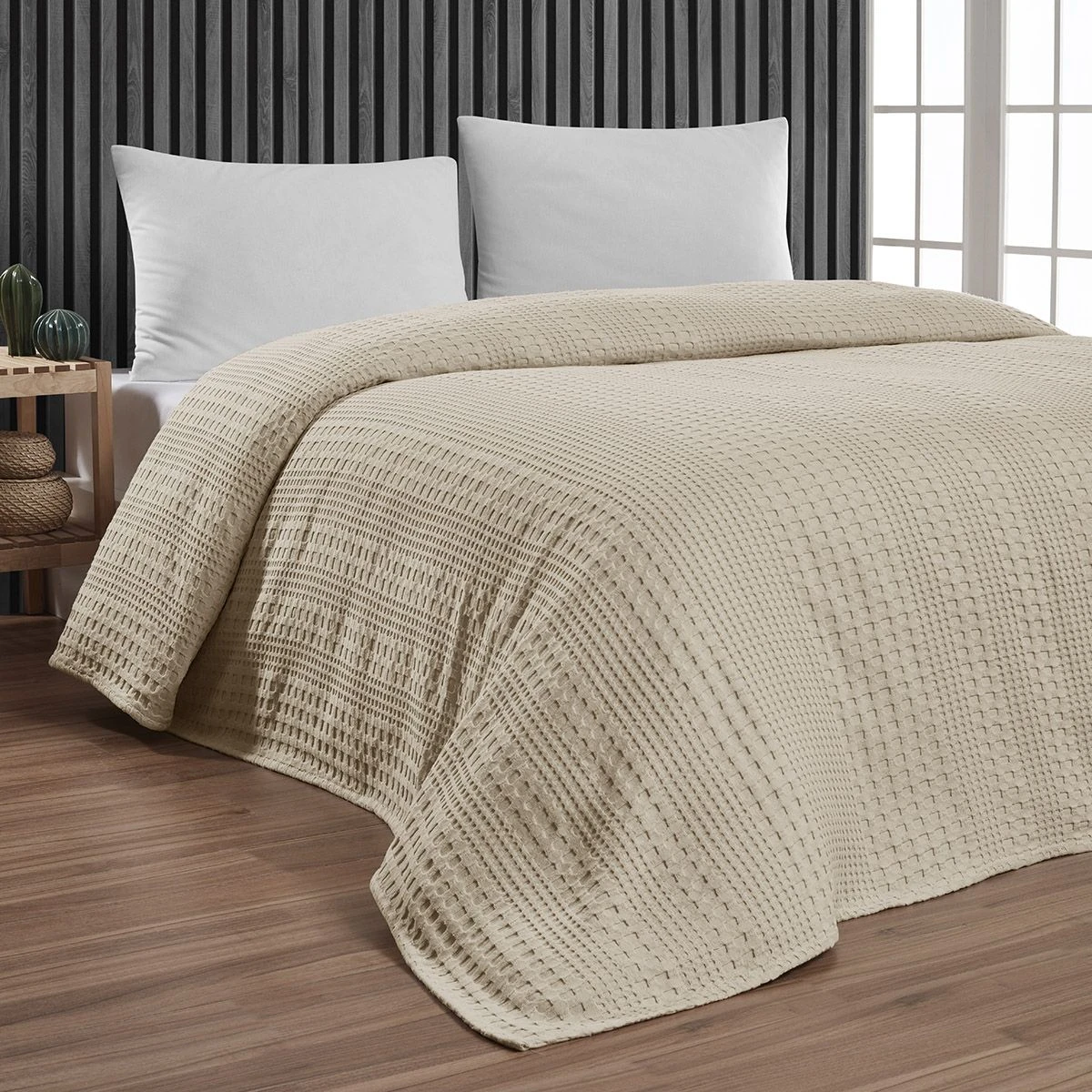 Beauty Home Πικέ υπέρδιπλη Division Αrt 1995 Εκρού 230x240