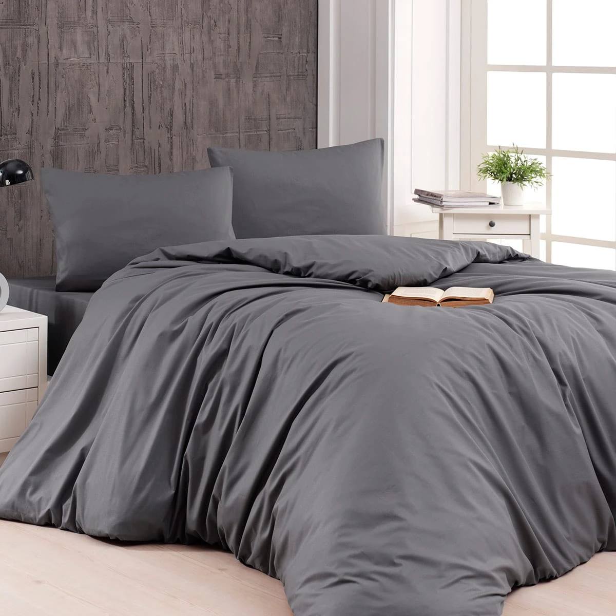 1999_Qanthracite Beauty Home Παπλωματοθήκη υπέρδιπλη μονόχρωμη Art 1999 230x250 Ανθρακί